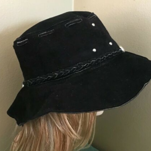 Floppy Suede Hat - Picture 2 of 4